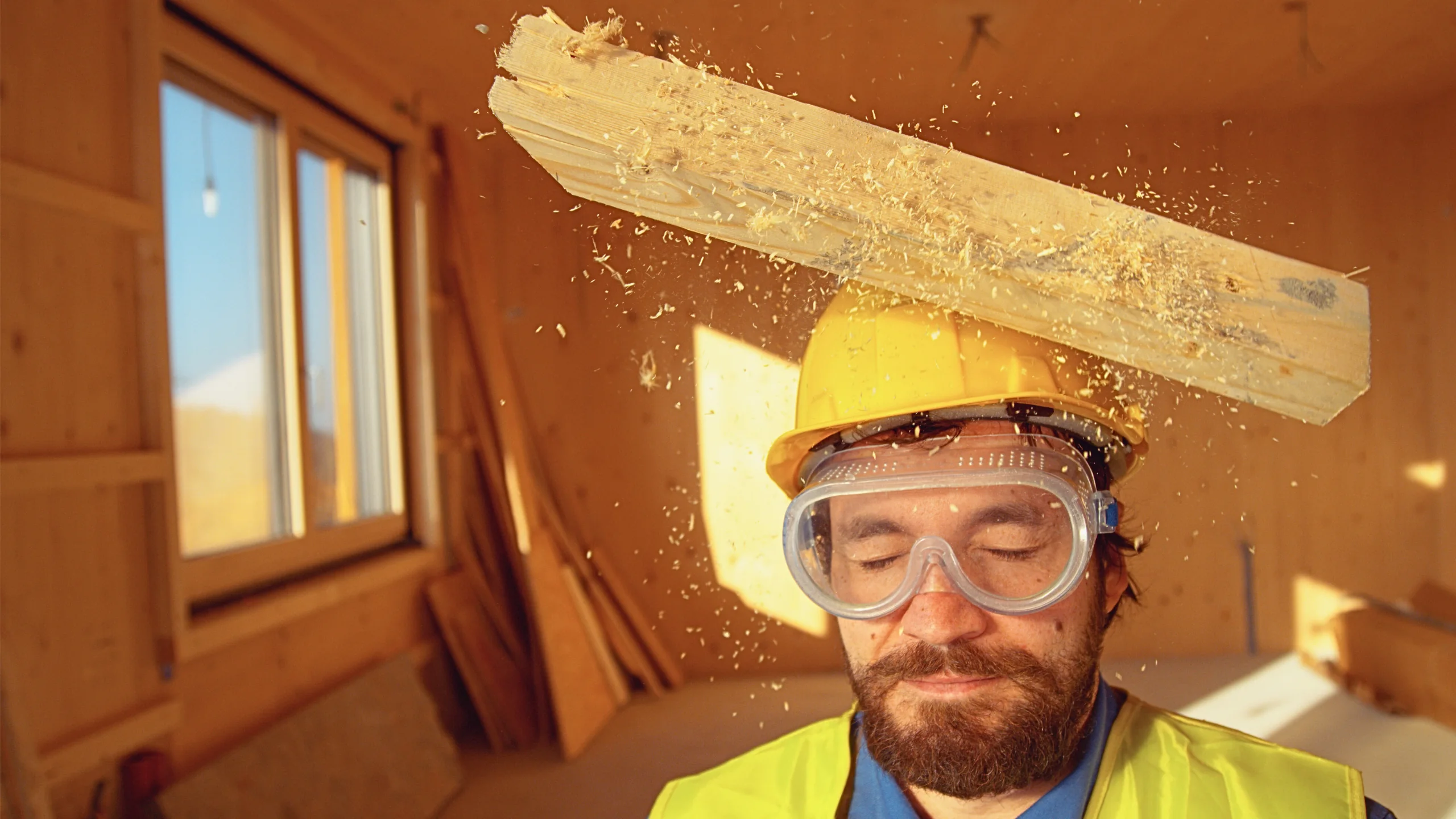 Injured by Falling Debris 1 Falling debris to a construction worker.
