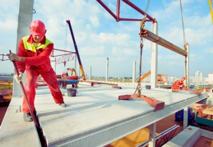 Laborer working at the site.
