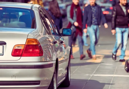 Pedestrians passing on the street.