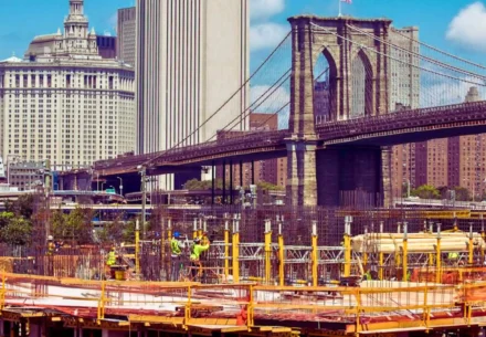 NYC construction site.