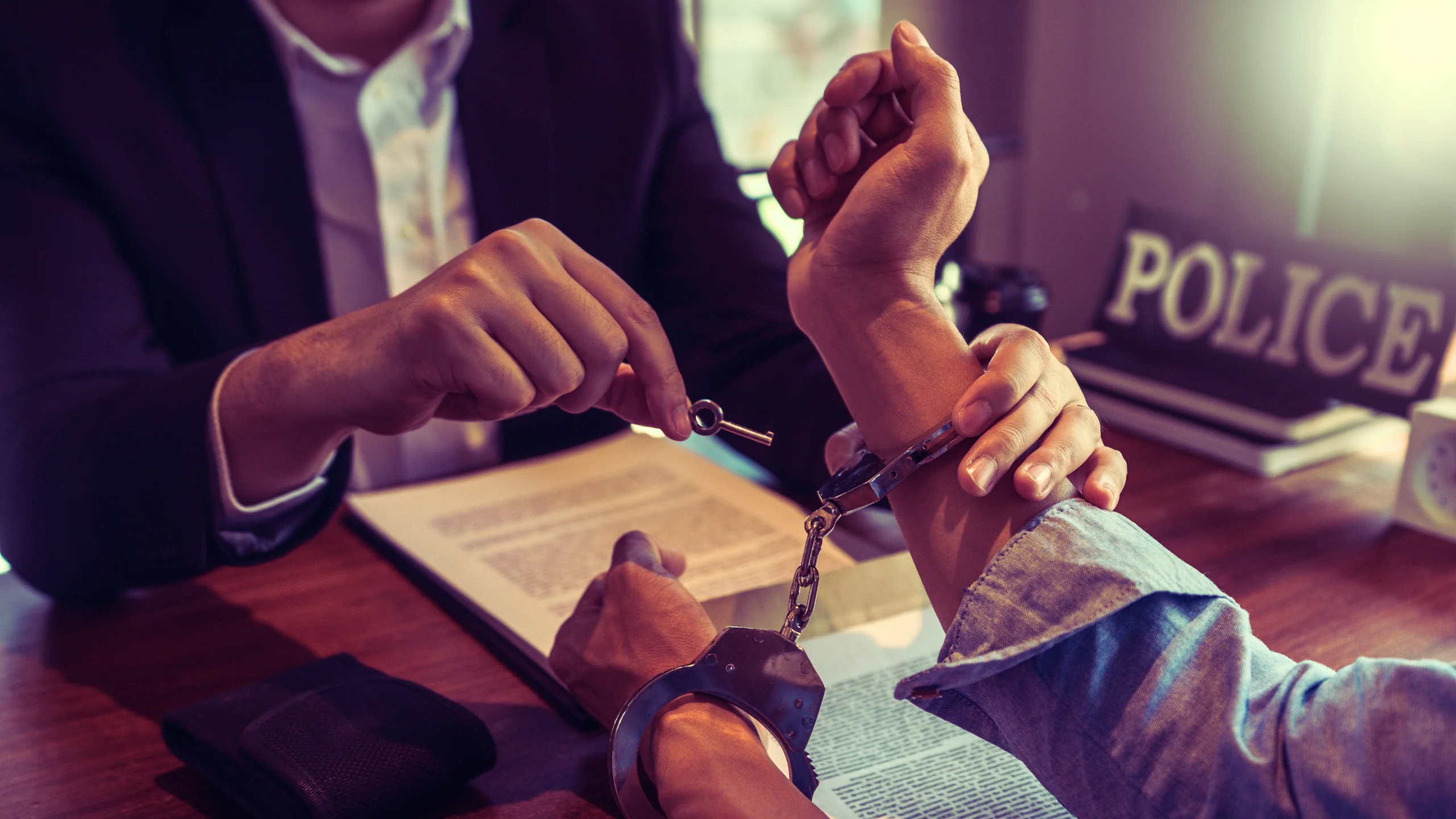 What Is A Wrongful Arrest In New York? 1 Police removing handcuff to a suspect.